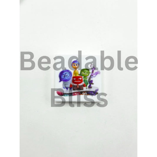 Insid Out Big Family Silicone Focal Beads