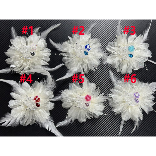 Large Fancy Fabric Lace Flower Pearl Chain Feather Alloy Butterfly Rhinestone Acrylic Sugar Beads, Please Read the Description