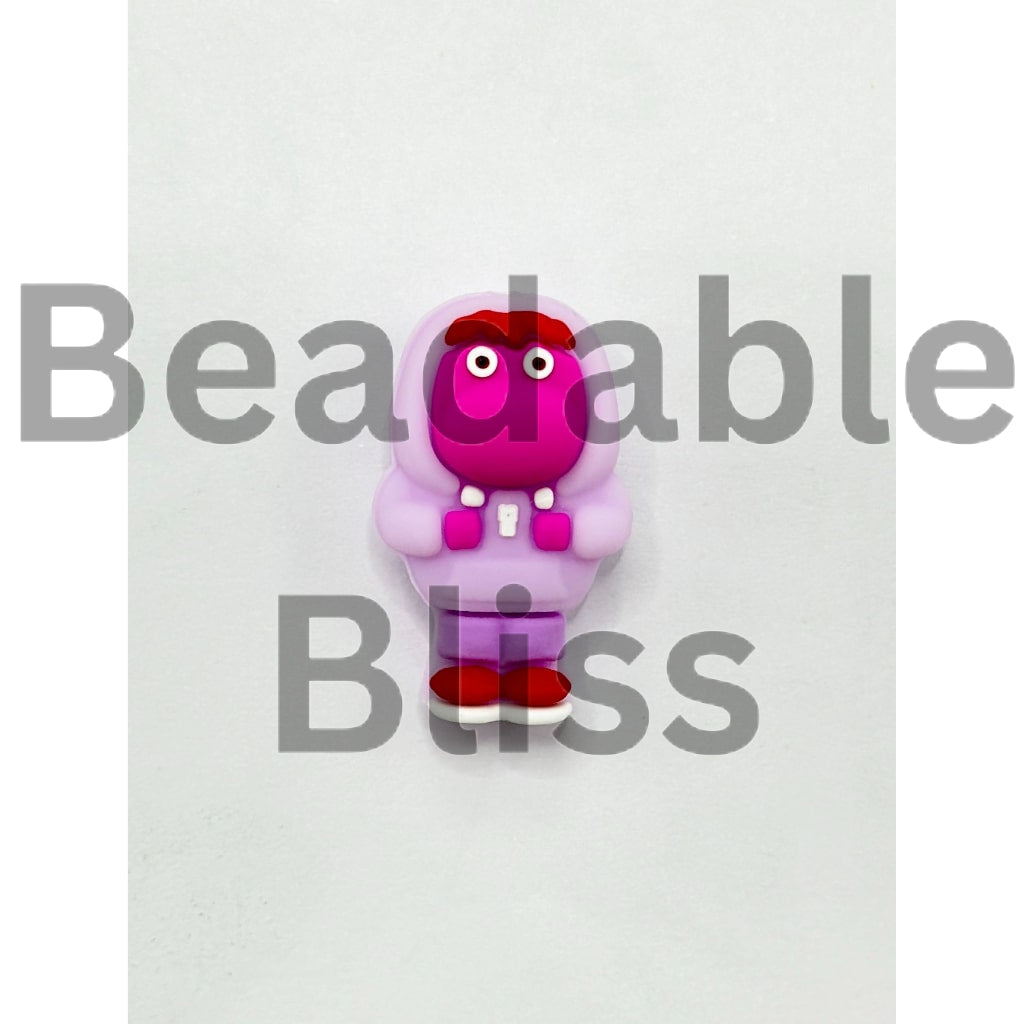 3D Insid Out Embarrassment Cartoon Silicone Focal Beads