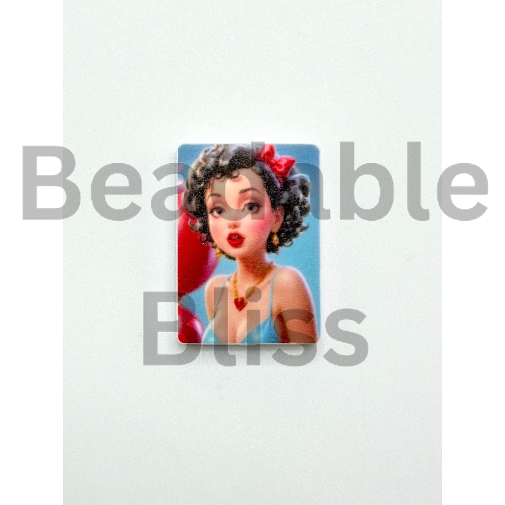 Beautiful Girl Lady Betty Boo Silicone Focal Beads