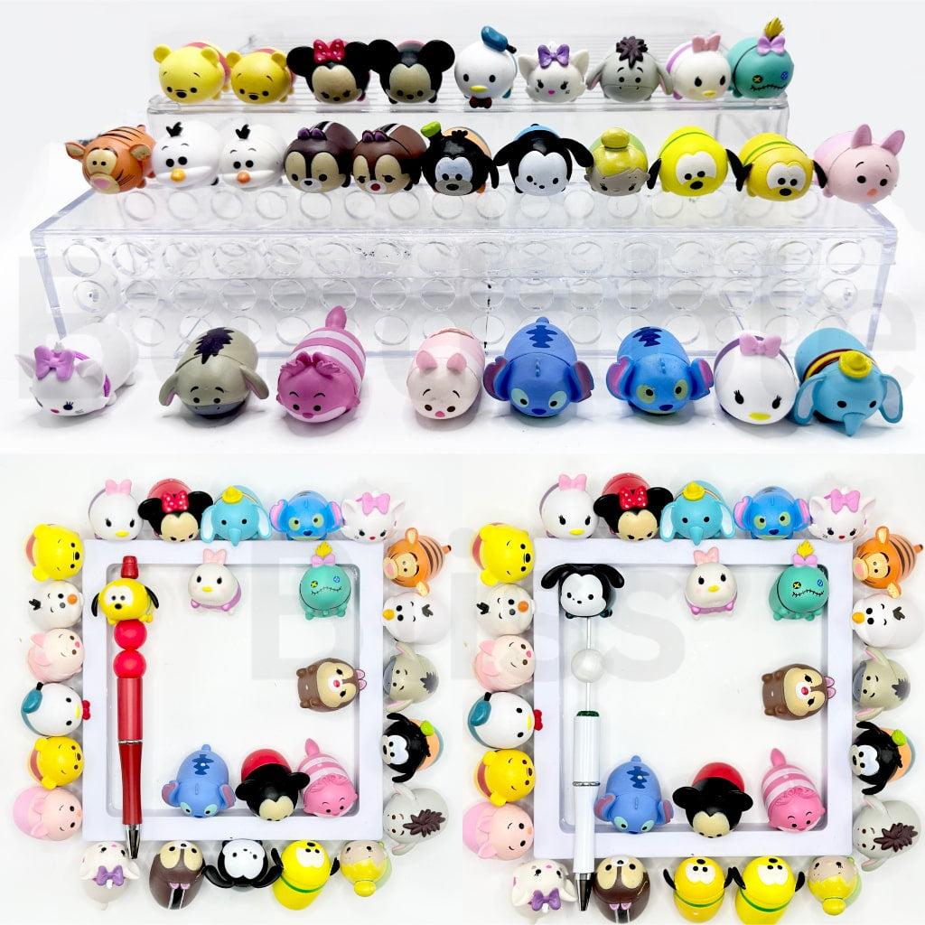 Little Cute Zoom Tsum Tsum Popular Cartoon Beads Pen Toppers, Random Mix, Please Read the Description