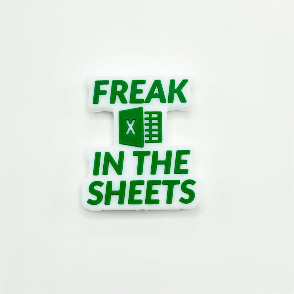 Excel Freak in the Sheets Silicone Focal Beads