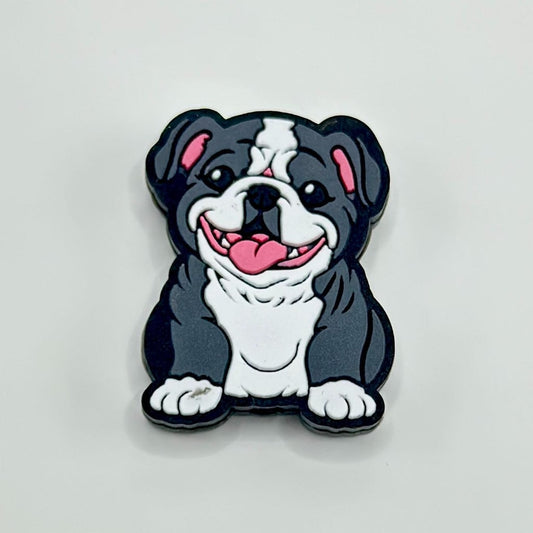 Cute Pug Dog Silicone Focal Beads