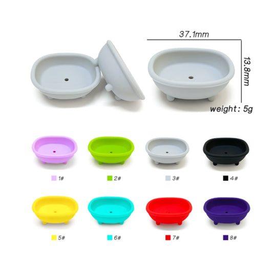 Mini Cute Bathtub 3D Silicone Focal Beads