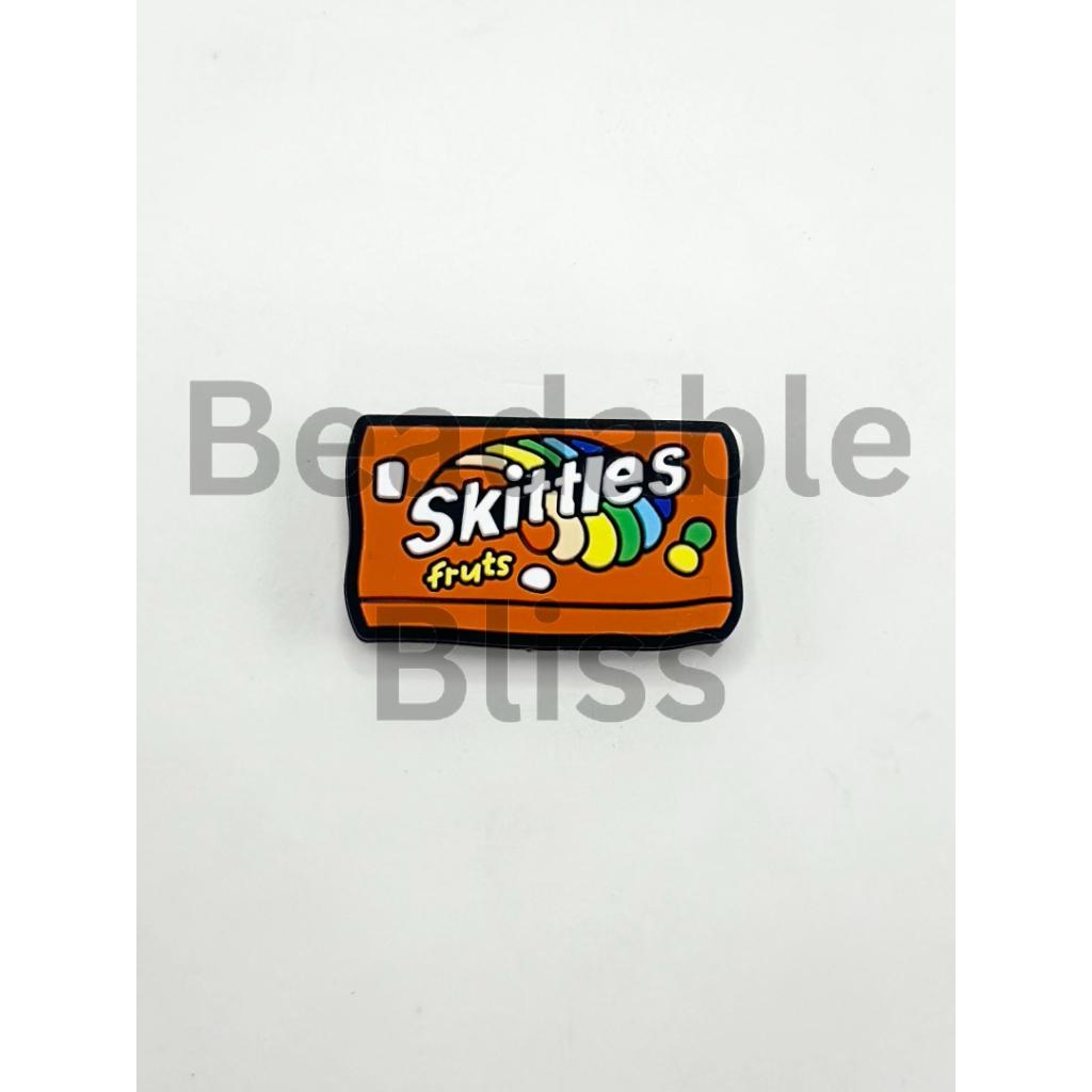 Skittlos Chocolate Candy Sweet Rainbow Beans Silicone Focal Beads