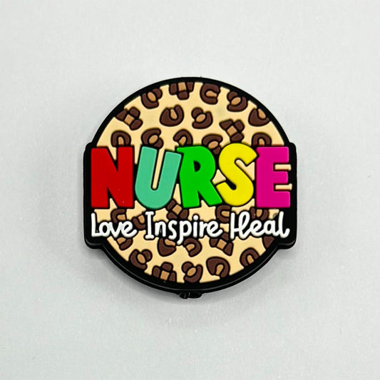 Nurse Love Inspire Heal Silicone Focal Beads