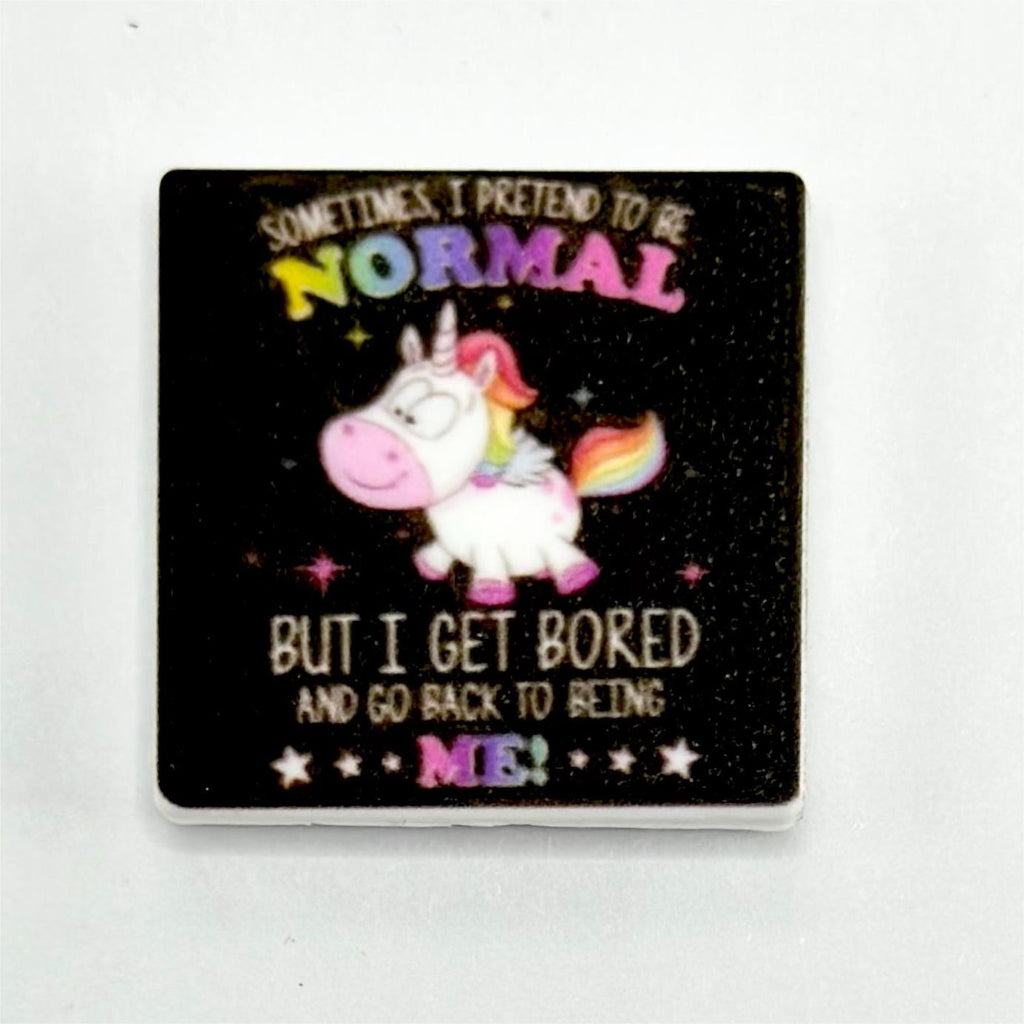 Fatty Unicorn Unimon Normal Me Silicone Focal Beads