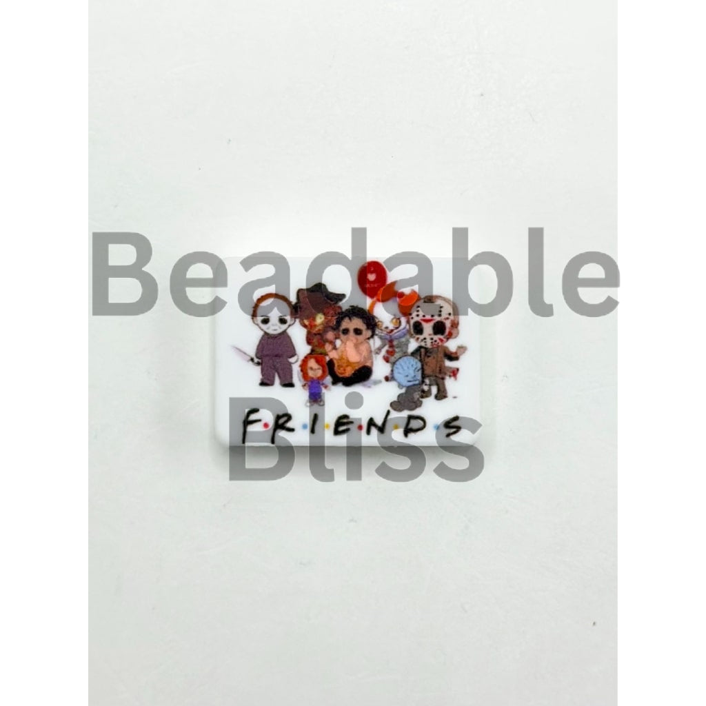 We are Friends Cartoon Silicone Focal Beads