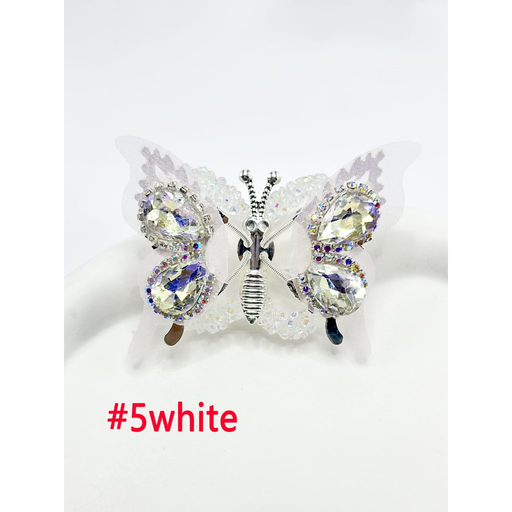 Sugar Butterfly with Alloy Wings Diamond Shape Rhinestone, Around 48*35MM