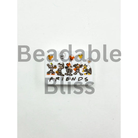 Micky Minni Friends Family Silicone Focal Beads