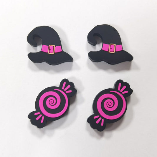 Cute Magic Hat Candy Sweets Halloween Silicone Focal Beads