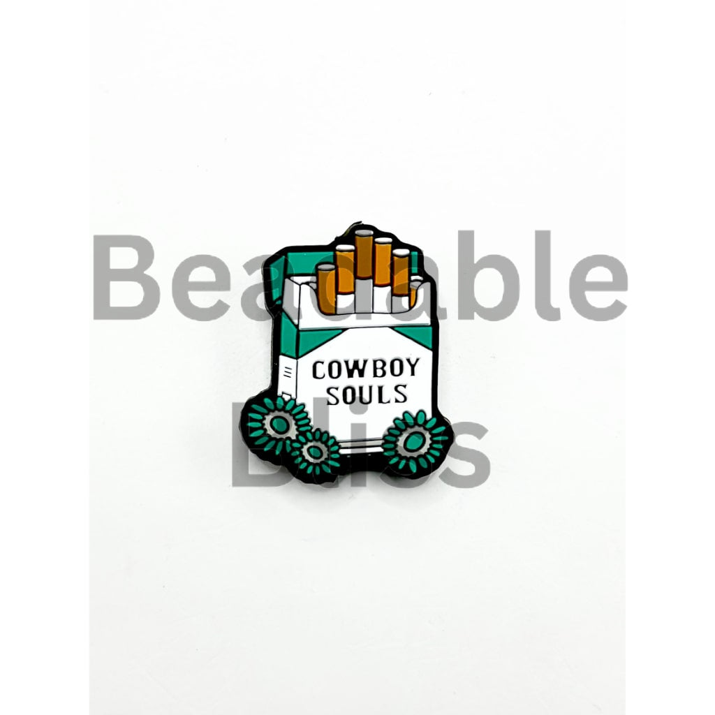 Cigarette Smoke Cowboy Souls Silicone Focal Beads