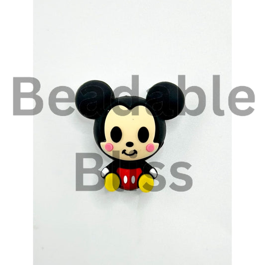 3D Cute Micki Mouse Disne Silicone Focal Beads