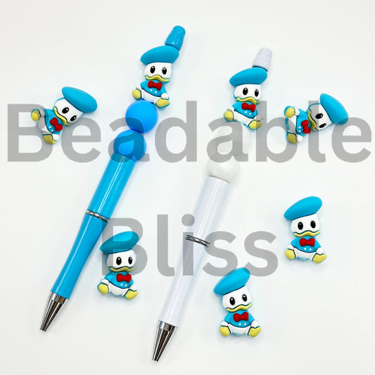 3D Cute Donal Duck Disne Cartoon Silicone Focal Beads