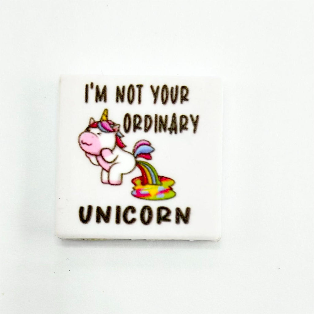 I'm Not Your Ordinary Unicorn Silicone Focal Beads