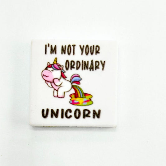 I'm Not Your Ordinary Unicorn Silicone Focal Beads