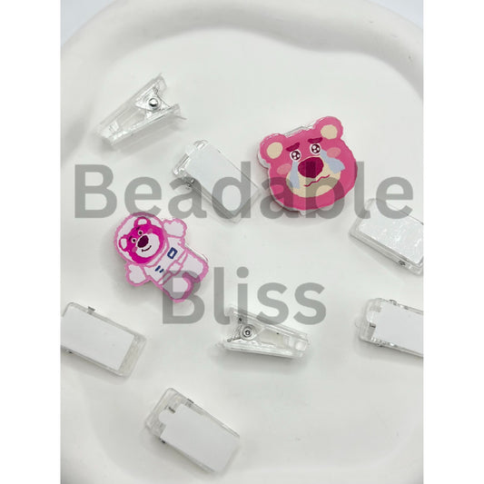 DIY Double-Sided Tape Acrylic Clip, 26MM (Do Not Include Charm)