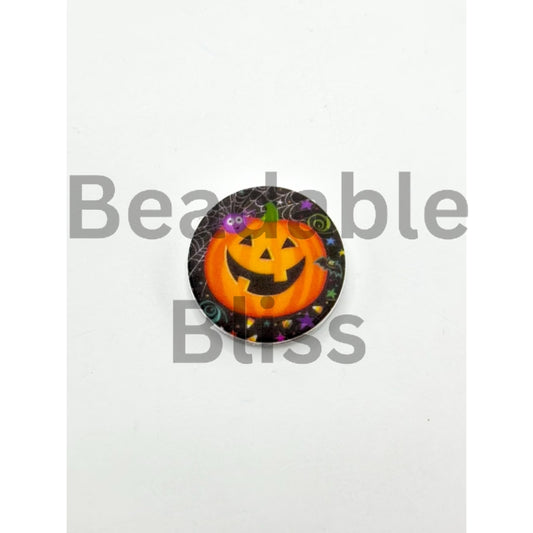 Smile Face Pumpkin Halloween Bat Star Silicone Focal Beads