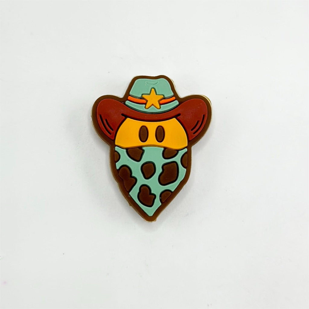 Masked Cowboy Police Officer Silicone Focal Beads