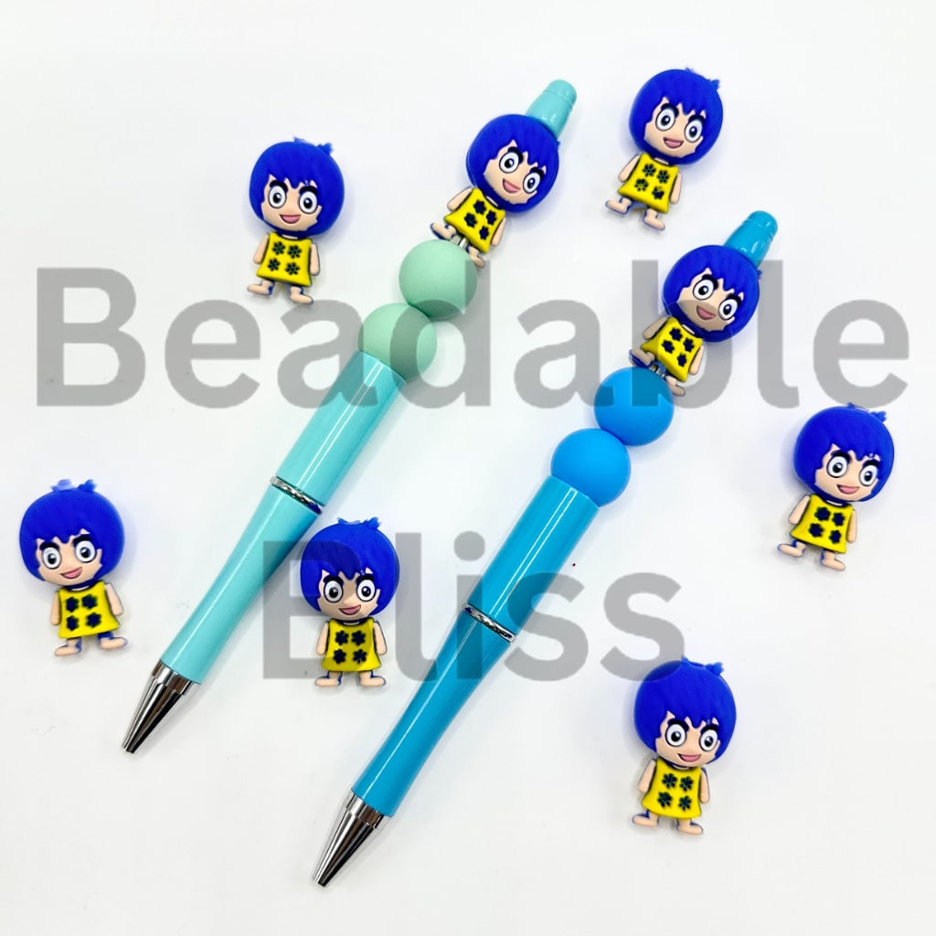 3D Insid Out Cartoon Jo Silicone Focal Beads