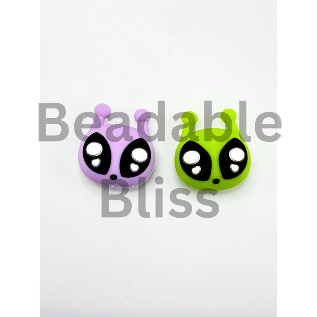 3D Little Alien Silicone Focal Beads