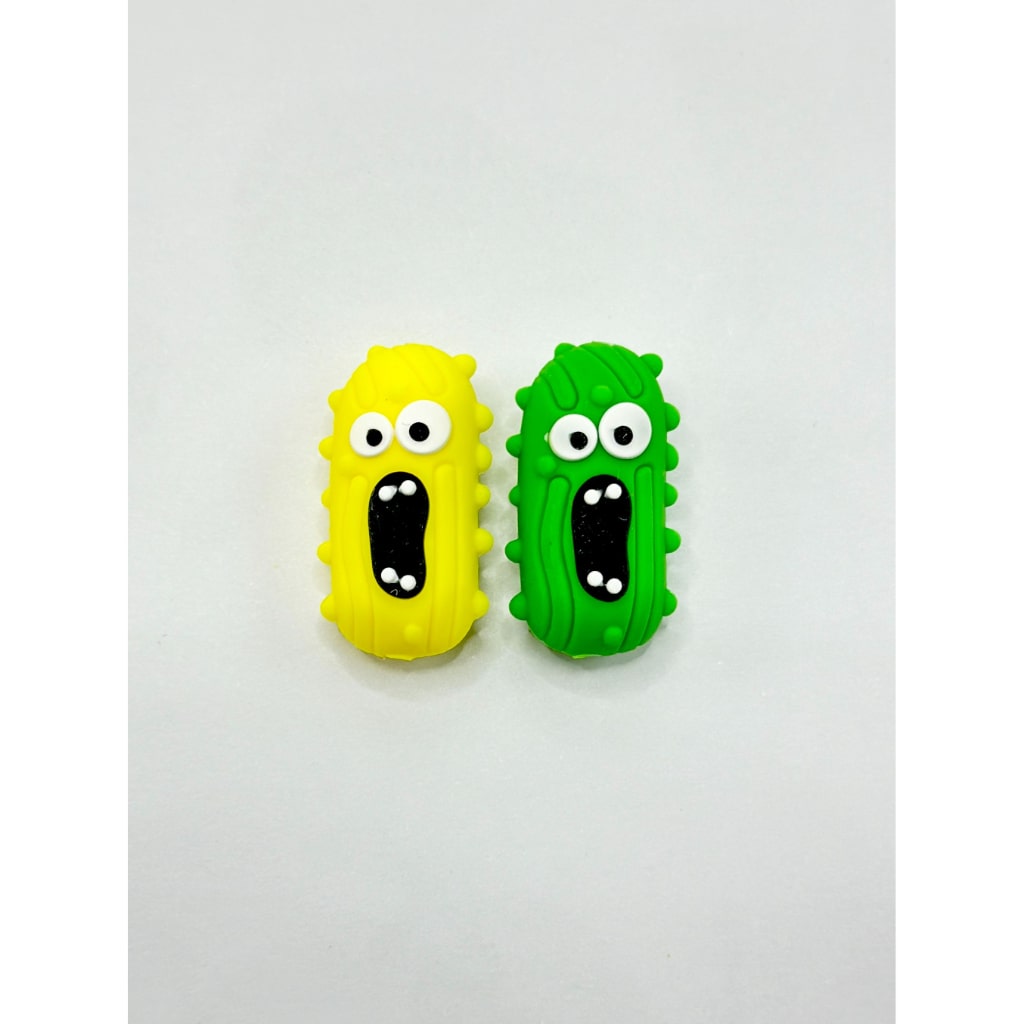 3D Screaming Pickle Silicone Focal Beads