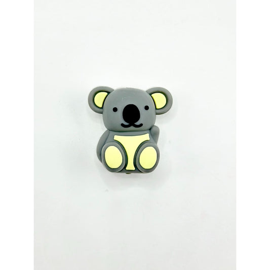 3D Little Cute Koala Silicone Focal Beads