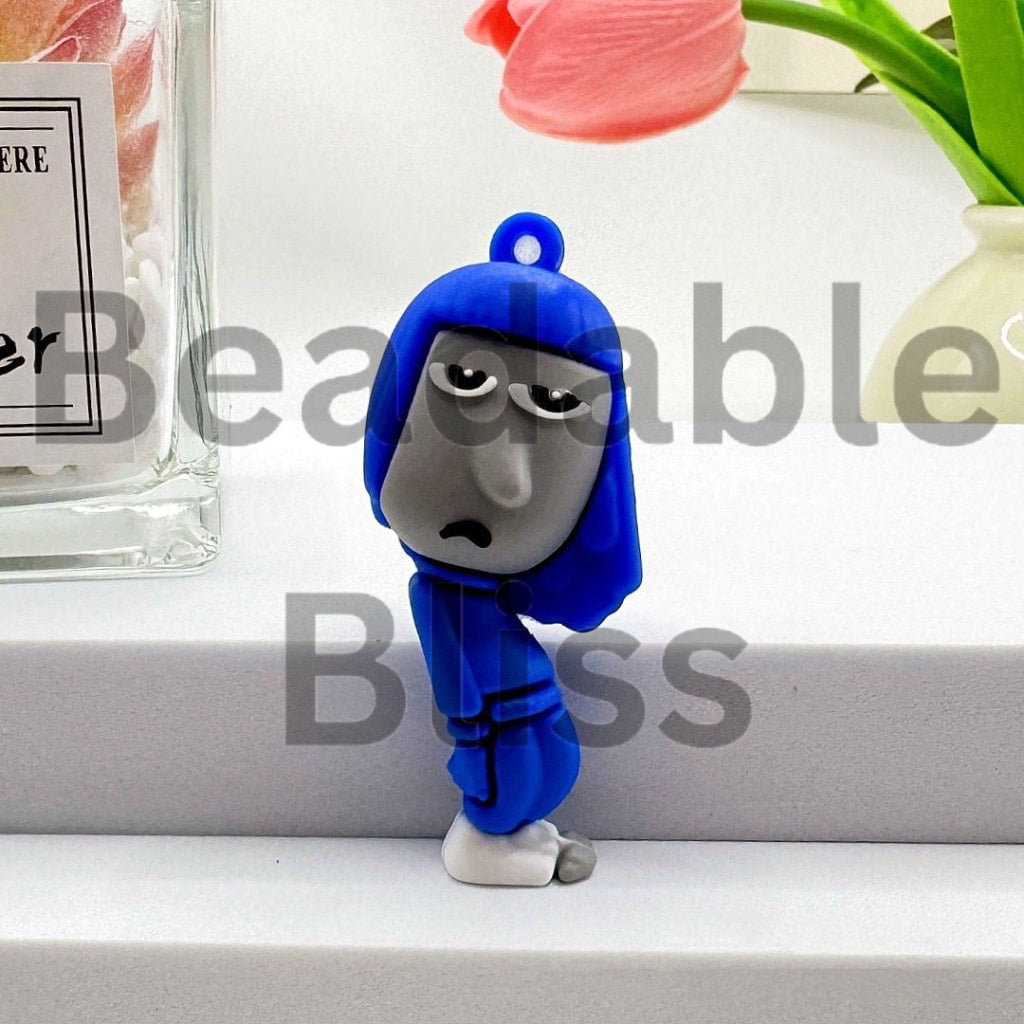 Large 3D Insid Out Family Cartoon Rubber Pendant for Keychain, Please Read the Description