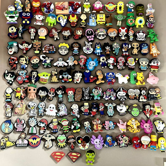 Popular Cartoons Series Silicone Focal Beads, Random Mix