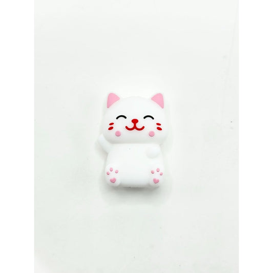 3D Little Cute Kitten Cat Silicone Focal Beads