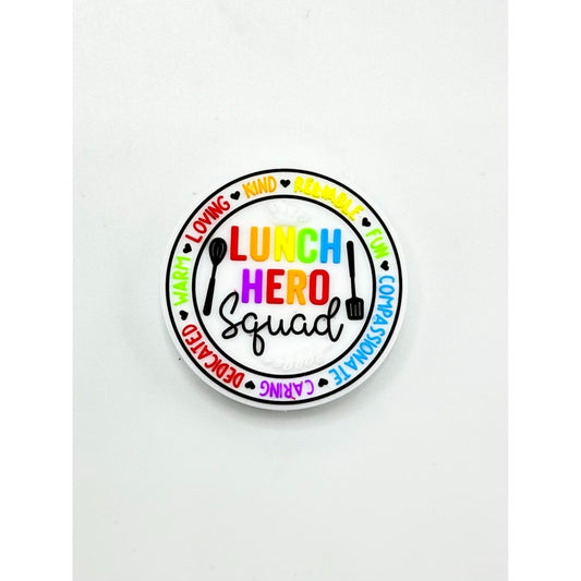 Lunch Hero Round Silicone Focal Beads