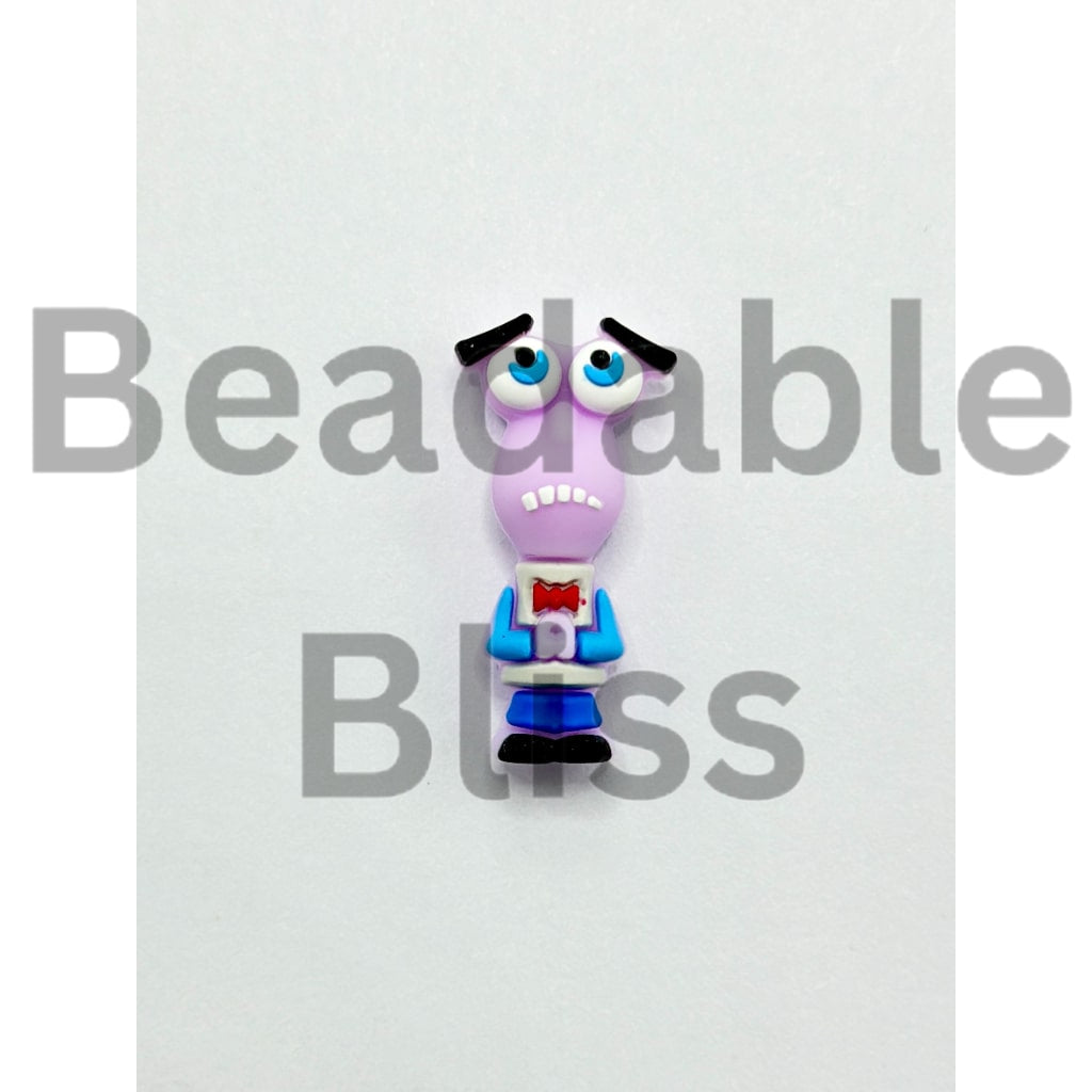 3D Insid Out Fea Cartoon Silicone Focal Beads