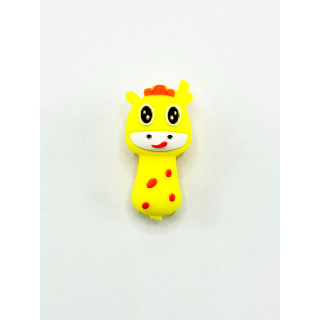 3D Cute Giraffe Silicone Focal Beads