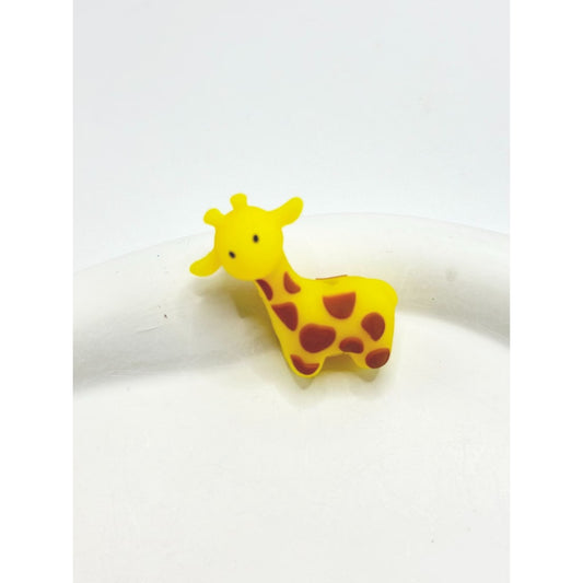 3D Little Cute Giraffe Silicone Focal Beads