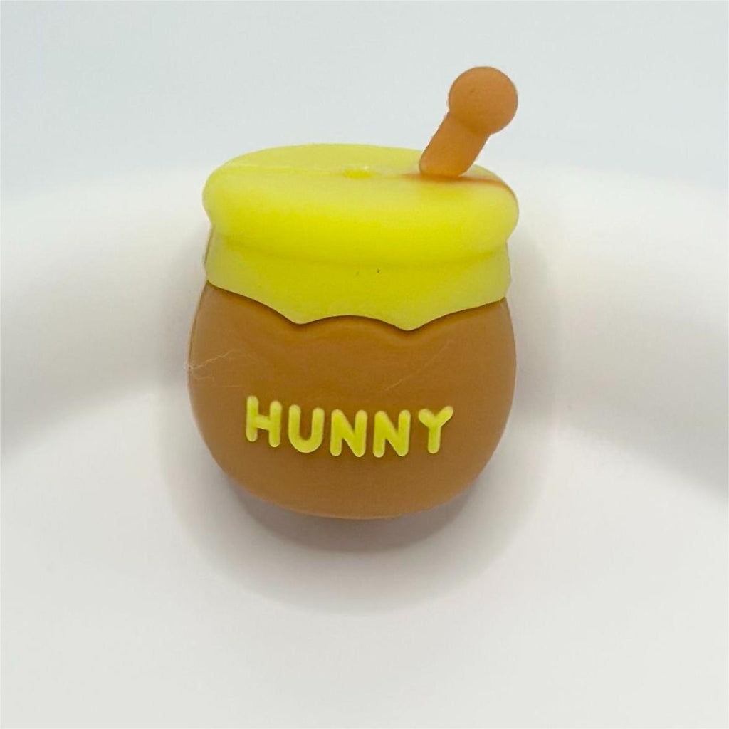 Hunny Pot Jar Honey 3D Silicone Focal Beads