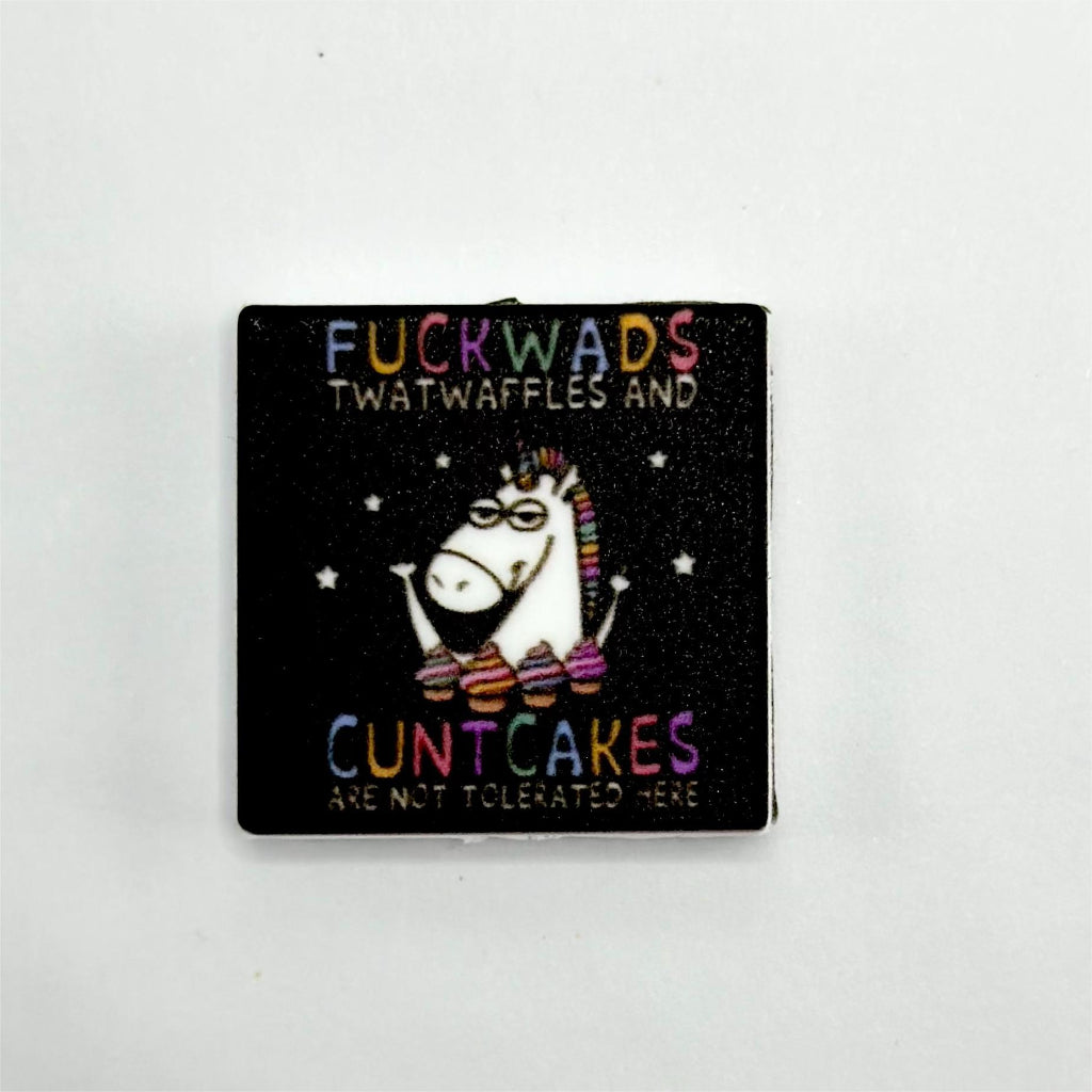 Unicorn Cuntcakes Fuckwads Silicone Focal Beads