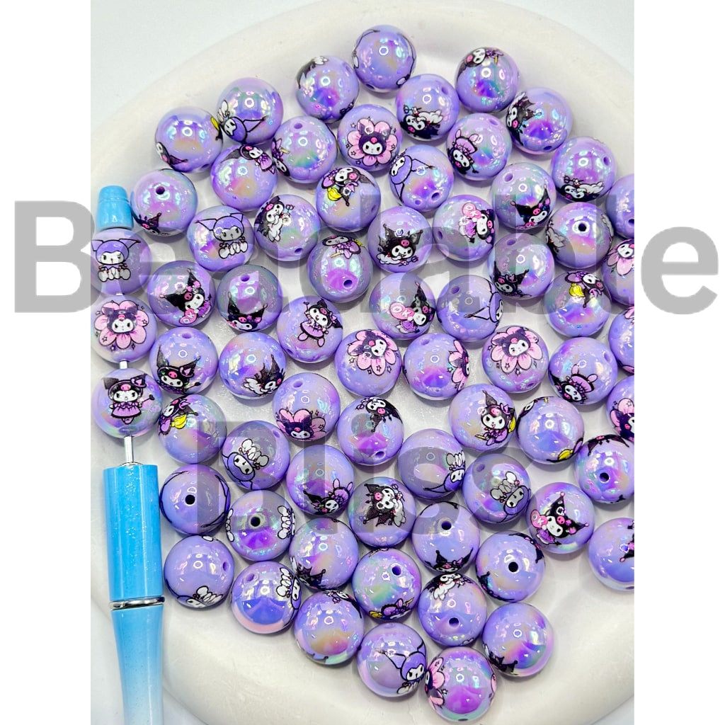 UV Coating Sanri Kurom Round Acrylic Beads, 16MM