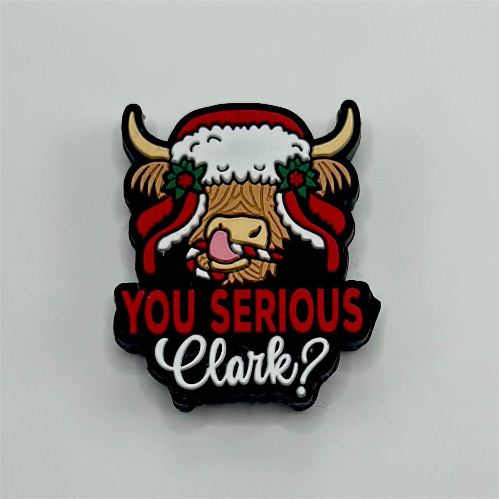 Cow Bull Sticks Out the Tongue You Serious Clark Silicone Focal Beads