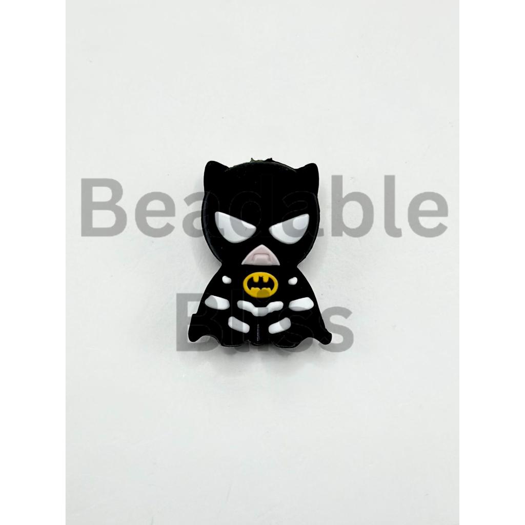 3D Bat Men Cartoon Silicone Focal Beads