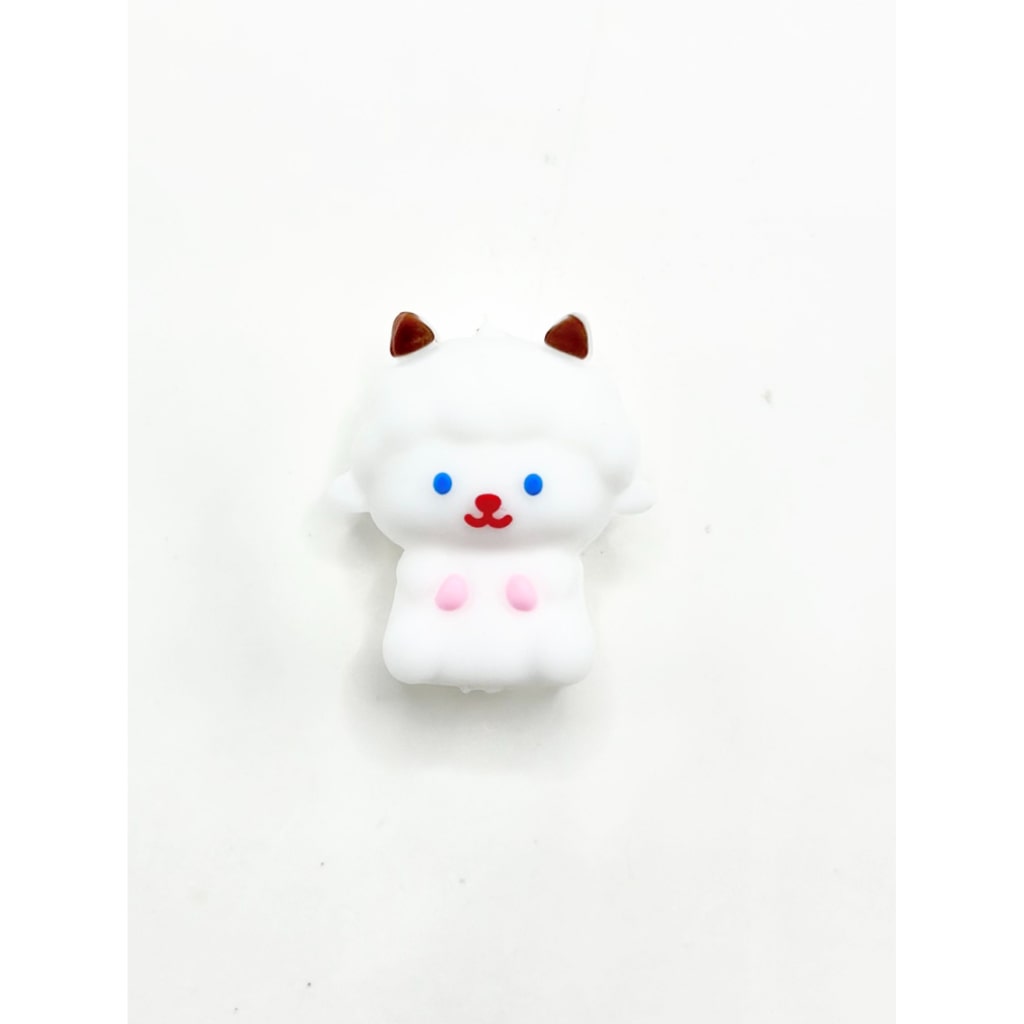 3D Little Cute Lamb Sheep Silicone Focal Beads