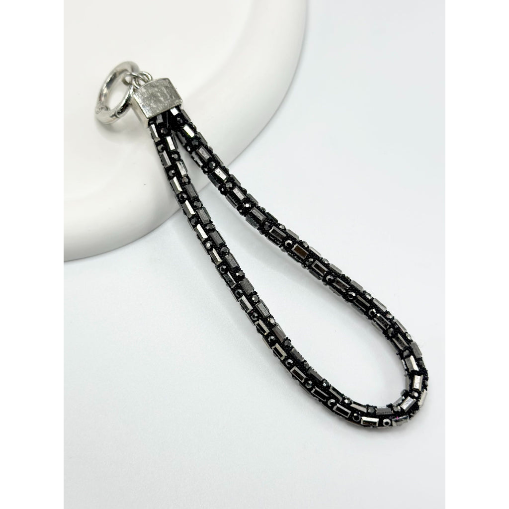 Anti-lost Cellphone Chain with Glass Rhinestone Strap, Around 140MM