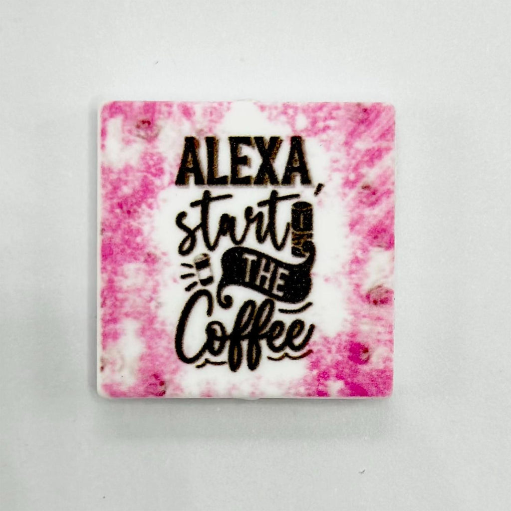 Alexa, Start the Coffee Silicone Focal Beads