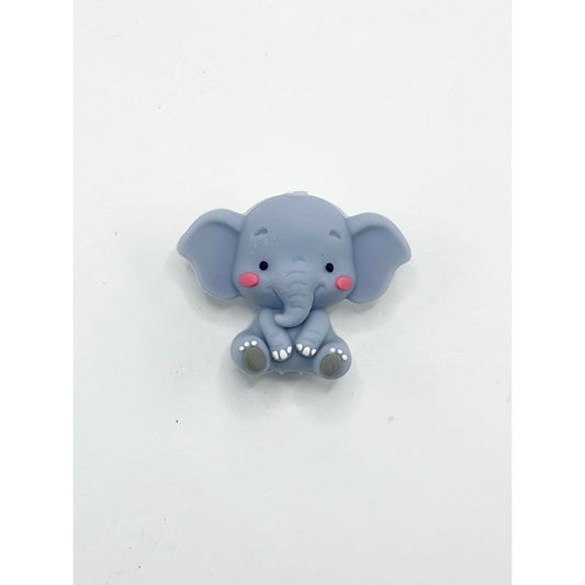 3D Little Cute Elephant Silicone Focal Beads