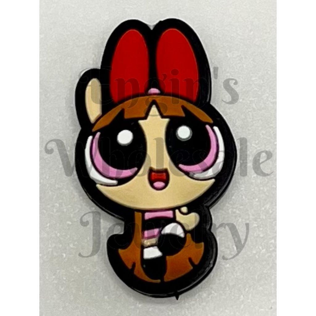 Cartoon The Powerpuff Girls Silicone Focal Beads