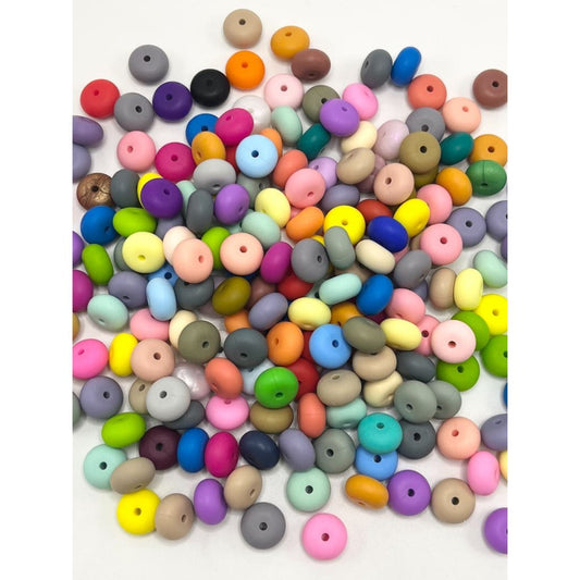 Metallic Finish Solid Color Opal Silicone Beads 15mm – Beadable Bliss